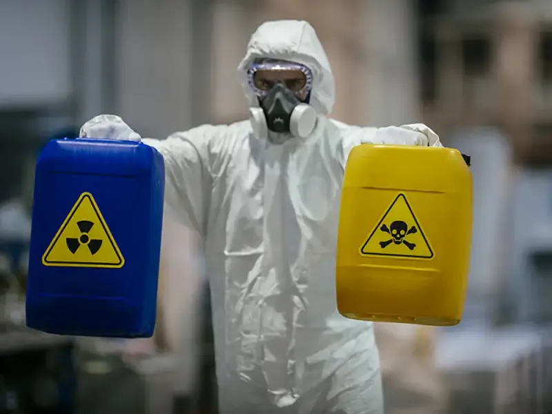Biohazard Cleanup professionals at work in Edwardsville